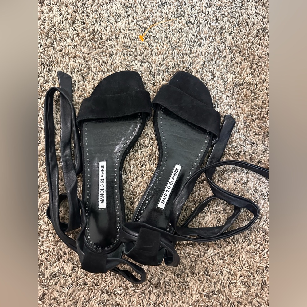 Manolo Blahnik Chastoraflat sandal 38